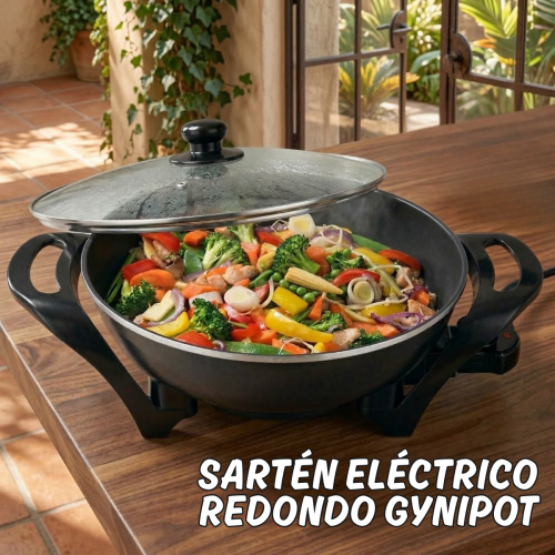 Sartén eléctrico redondo Gynipot