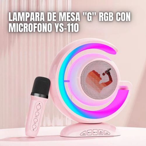 Lámpara de mesa G RGB con micrófono