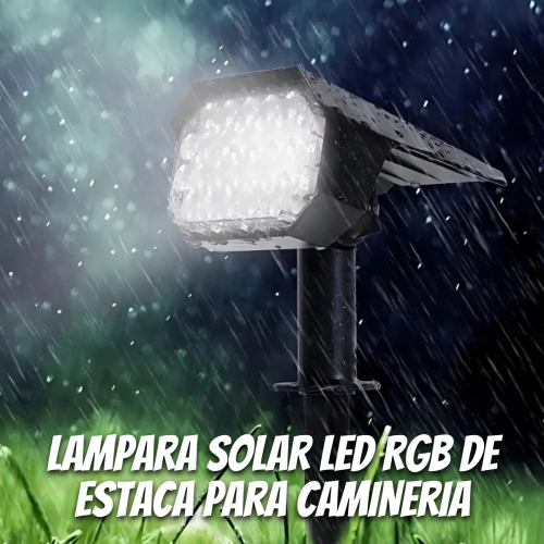 Lámpara solar LED de estaca