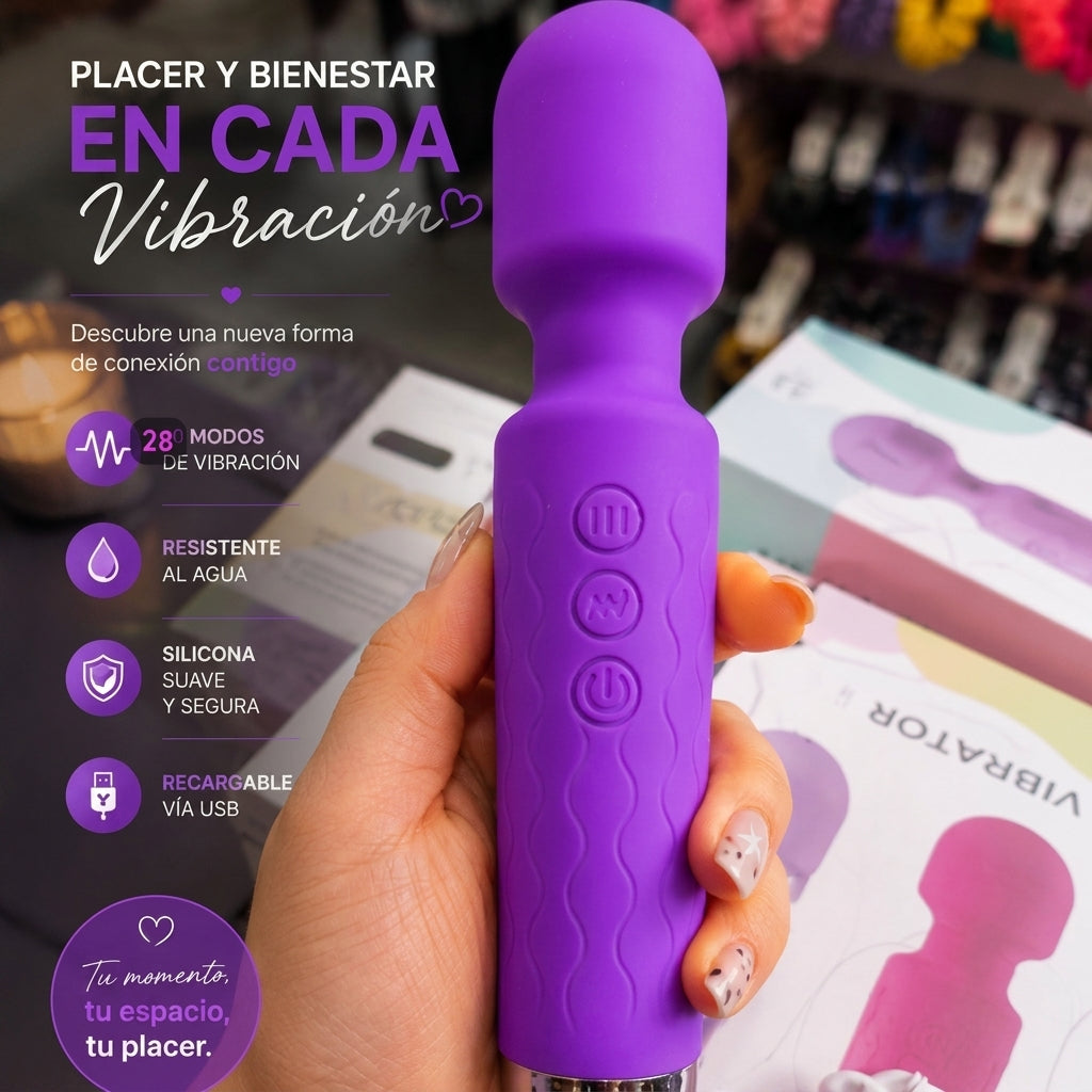 MASAJEADOR FEMENINO 28 NIVELES DE VIBRACIÓN