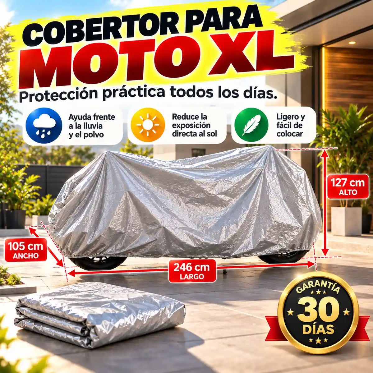 Cobertor Impermeable para Moto XL