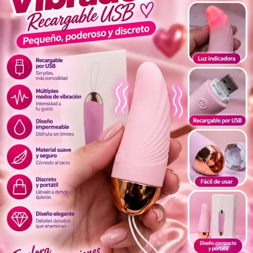 Mini masajeador USB rosado