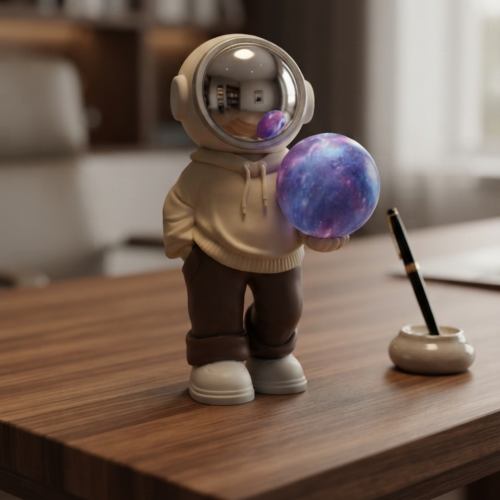 Lámpara de mesa astronauta fashion con parlante