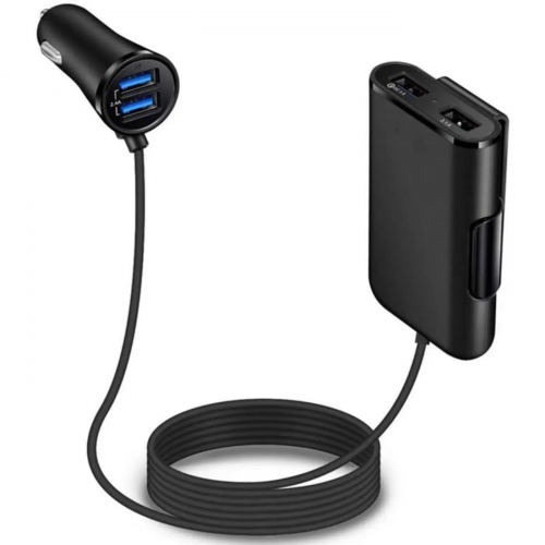 Cargador USB para auto con extensión