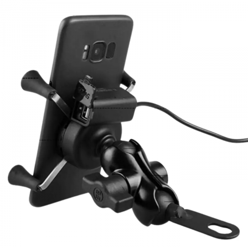 Holder araña con cargador para moto
