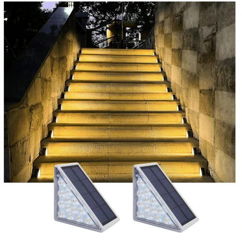 Lámpara solar para escaleras (par)