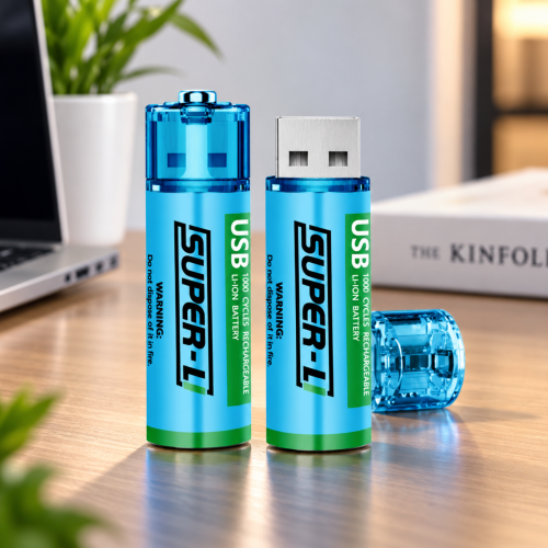 Baterías AA recargables USB 1000 mAh