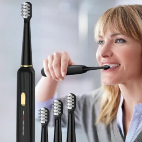 Cepillo de dientes sónico eléctrico negro