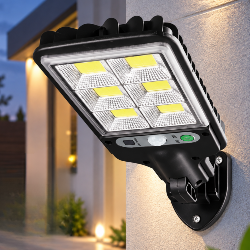 Lámpara solar 15 W con brazo y sensor