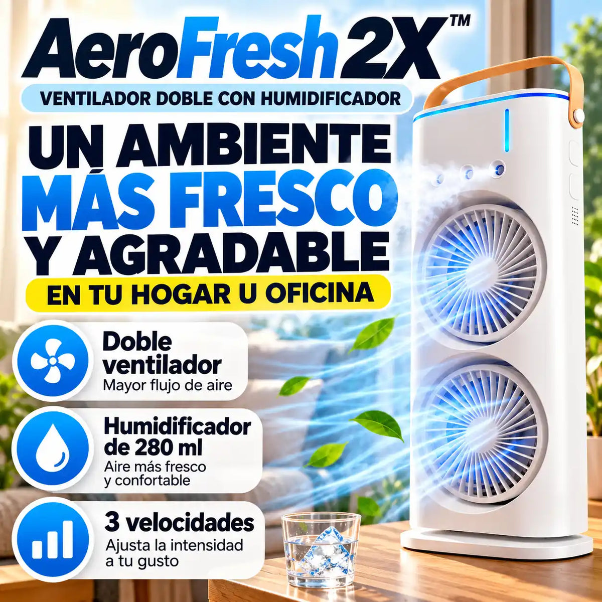 AeroFresh 2X - Ambiente Frío en minutos