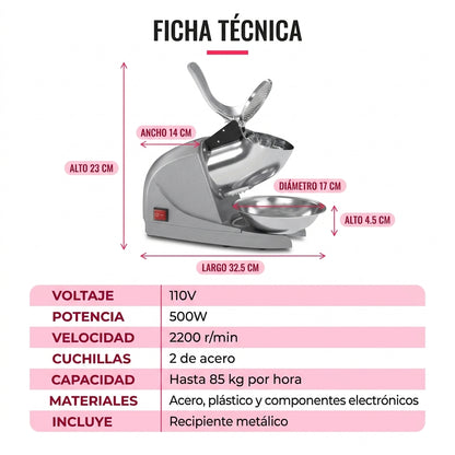 Máquina Granizadora de Hielo 110V