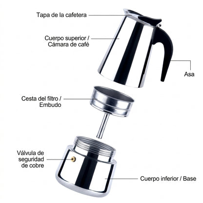 Cafetera Espresso (4 tazas )