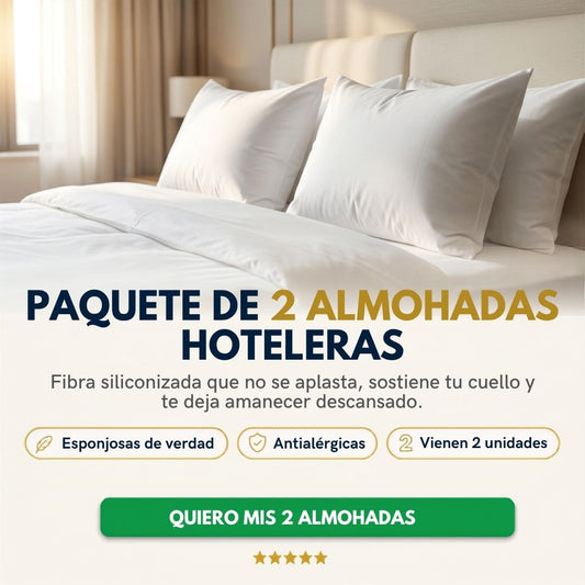 PAQUETE DE 2 ALMOHADAS HOTELERAS