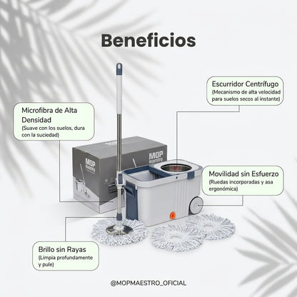 Mop Maestro — Limpiá Toda la Casa Sin Arrodillarte