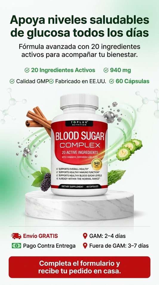 Suplemento metabólico Blood Sugar Complex