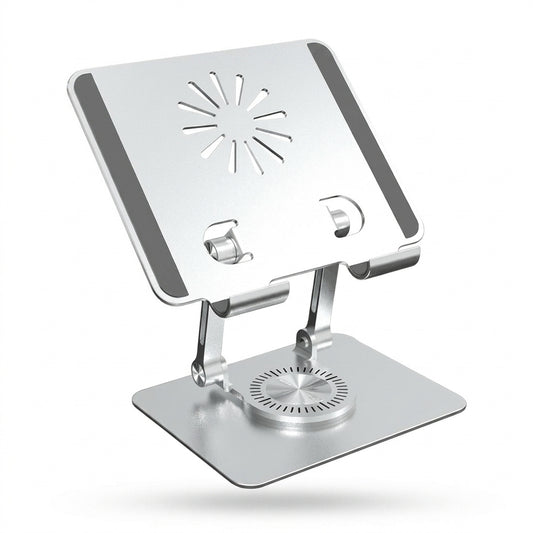 Soporte Plegable para Tablet y Celular con Rotación 360°