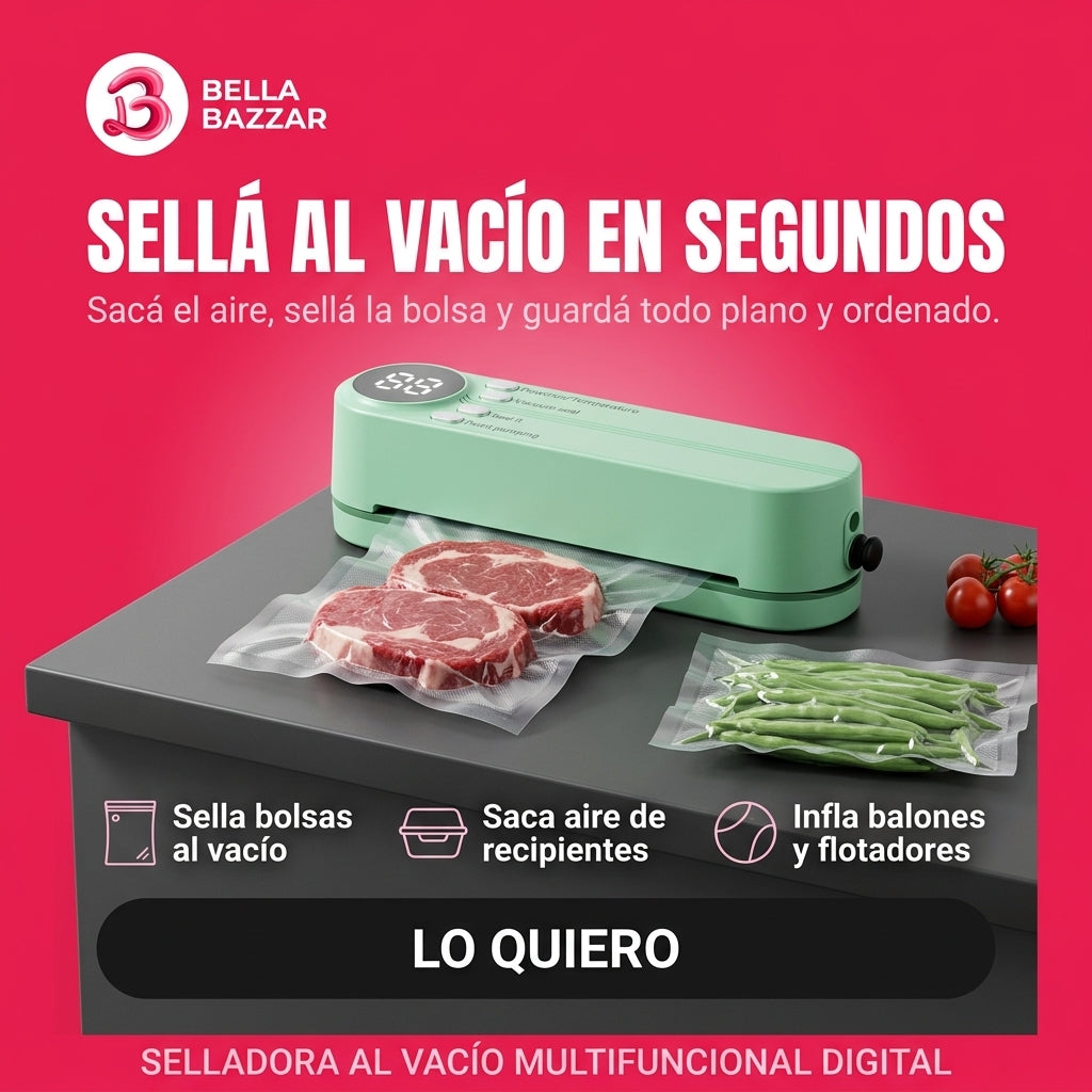 Selladora al Vacío Multifuncional Digital