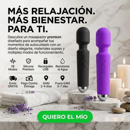 MASAJEADOR FEMENINO 28 NIVELES DE VIBRACIÓN