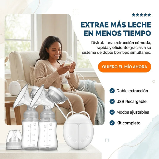 Doble Extractor Eléctrico de Leche