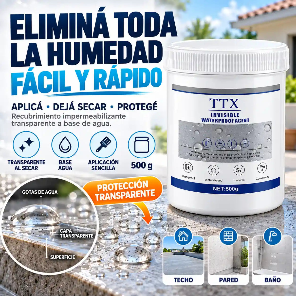 Impermeabilizante Transparente 500g