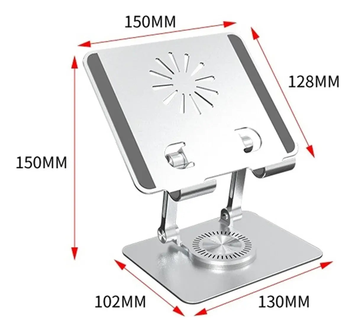 Soporte Plegable para Tablet y Celular con Rotación 360°